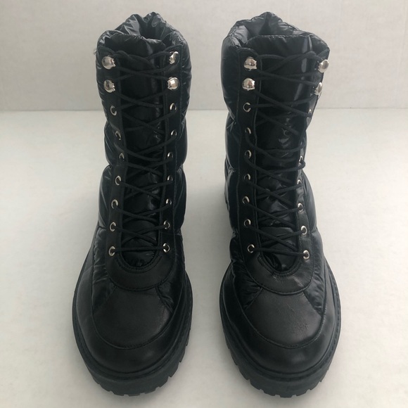 SCHUTZ Amaris Puffer Hiking Boot Black Size 8 - Picture 5 of 13